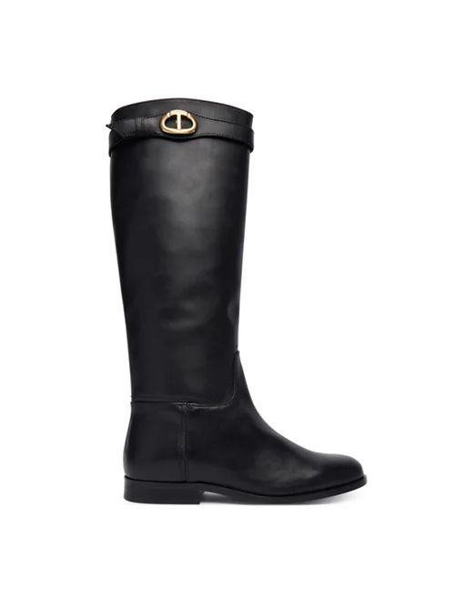 HIGH BOOT TWIN SET | 252TCP19C00006 NERO